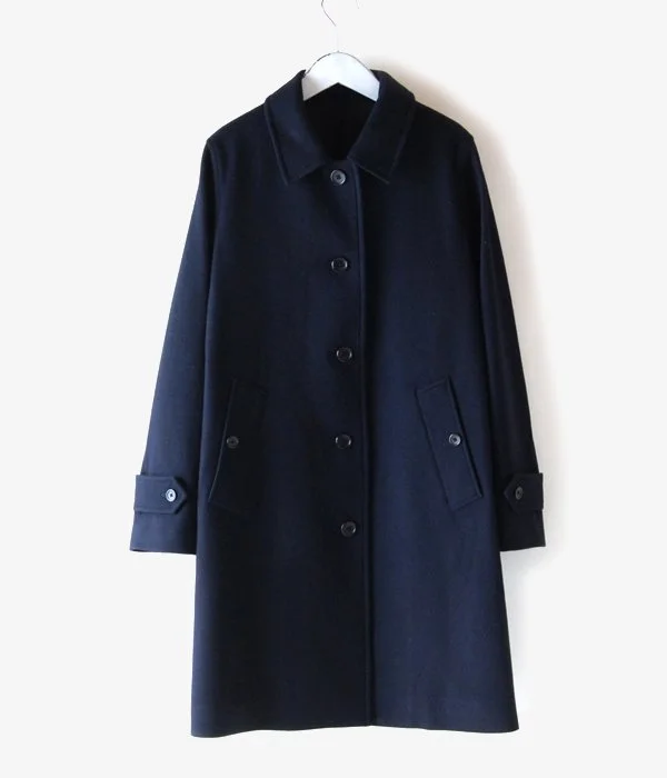 Markdown Madness zip-up jacketMARGARET HOWELL/SOFT WOOL COAT (NAVY)