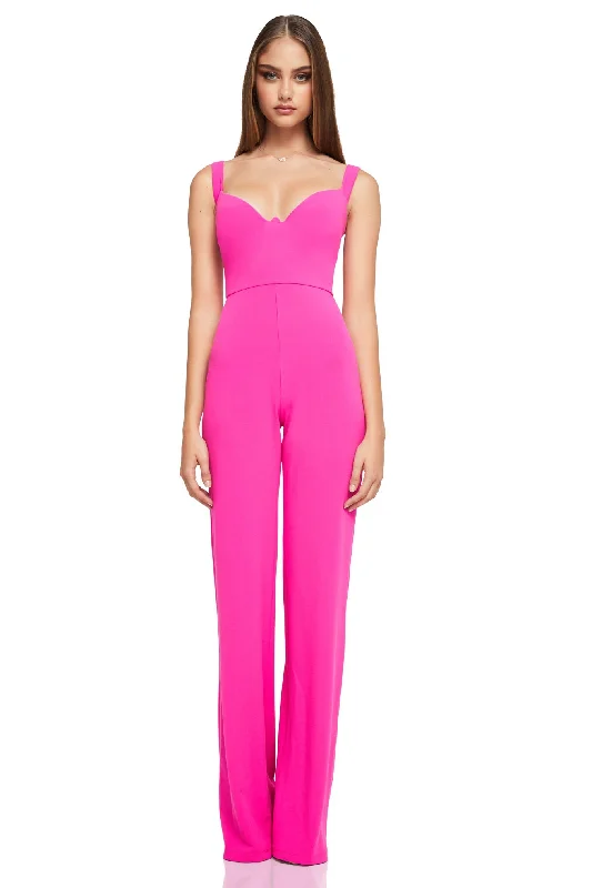 Great Bargains satin dresssatin dressBUY IT NOOKIE Romance Jumpsuit (Neon Pink)