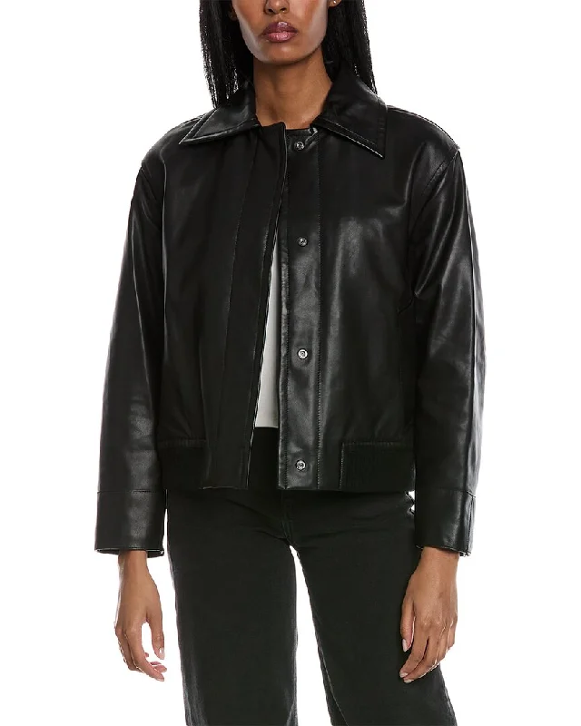 Exclusive Preview warm trench coatVince Leather Bomber Jacket
