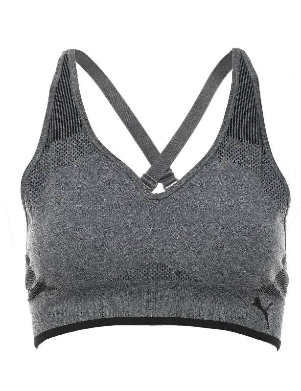 Great Deals breathable jacketPuma Grey Sports Bra - S