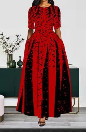 Massive Deals party-ready dressparty-ready dressEuropean and American digital print dress