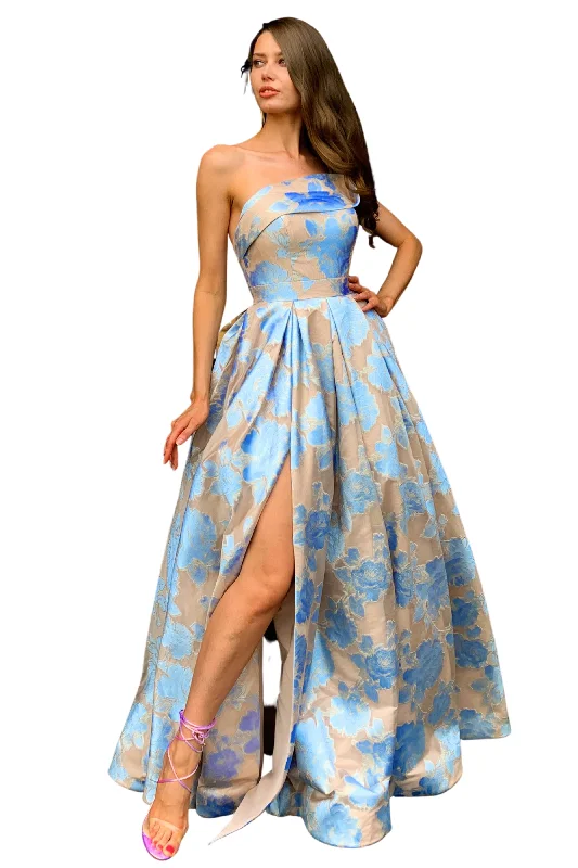 Early Access ruched dressruched dressTINAHOLLY Anastasia T2010 (Pastel Blue) - RRP $629