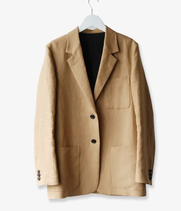 Anniversary Sale utility coatMARGARET HOWELL/LINEN HOPSACK(BROWN)(1)