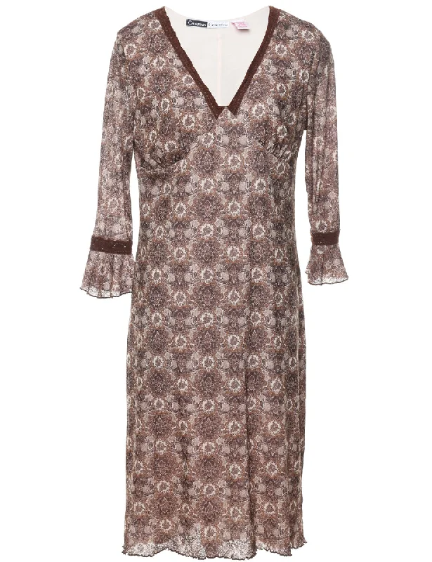 Exclusive Savings lightweight coatFloral Print Dress - XL