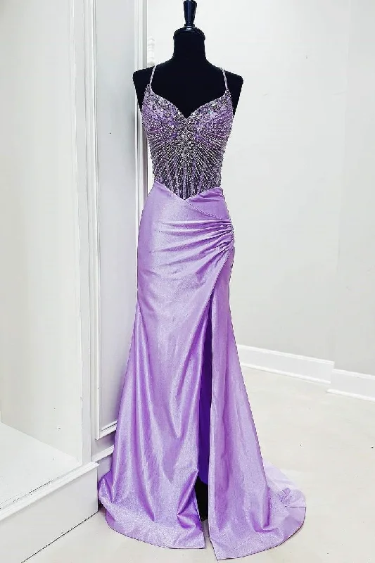 Flash Deals trendy bodycon dresstrendy bodycon dressBeaded Spaghetti Straps Mermaid Party Prom Dress With Slit Flash Deals trendy bodycon dresstrendy bodycon dressBeaded Spaghetti Straps Mermaid Party Prom Dress With Slit