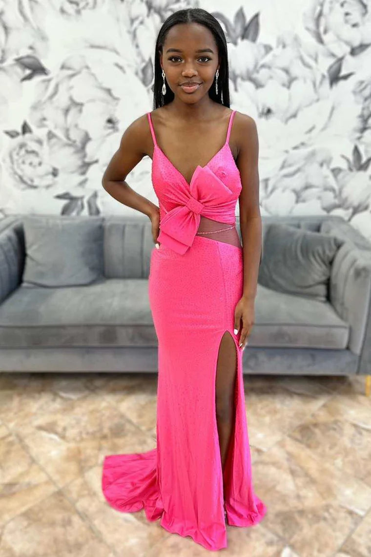 Early Access boho dressboho dressV-Neck Spaghetti Straps Mermaid Sheer Empire Glitter Prom Dress