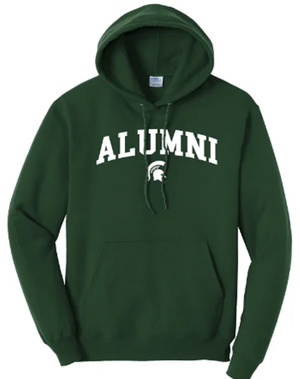 Savings Galore breathable gym hoodieMichigan State Alumni Green Hoodie