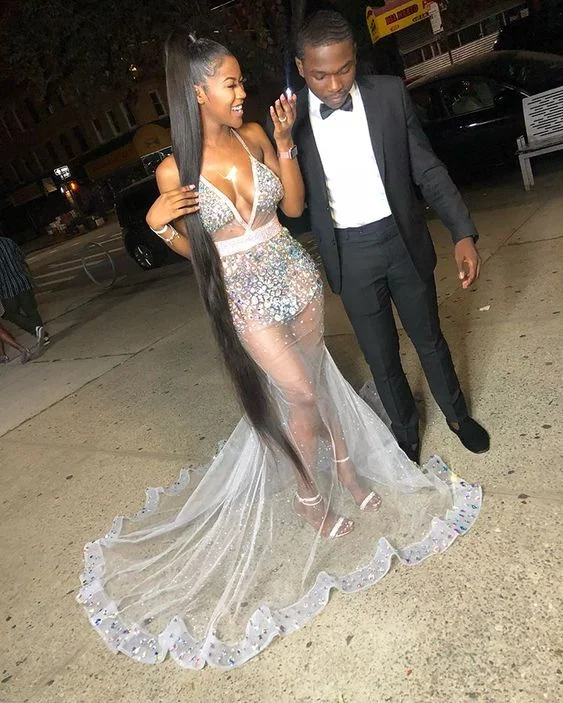 Today’s Deal shift dressshift dressBlack Girl African Girl Prom Gowns Evening Formal Dresses Shiny Evening Dress Y1381