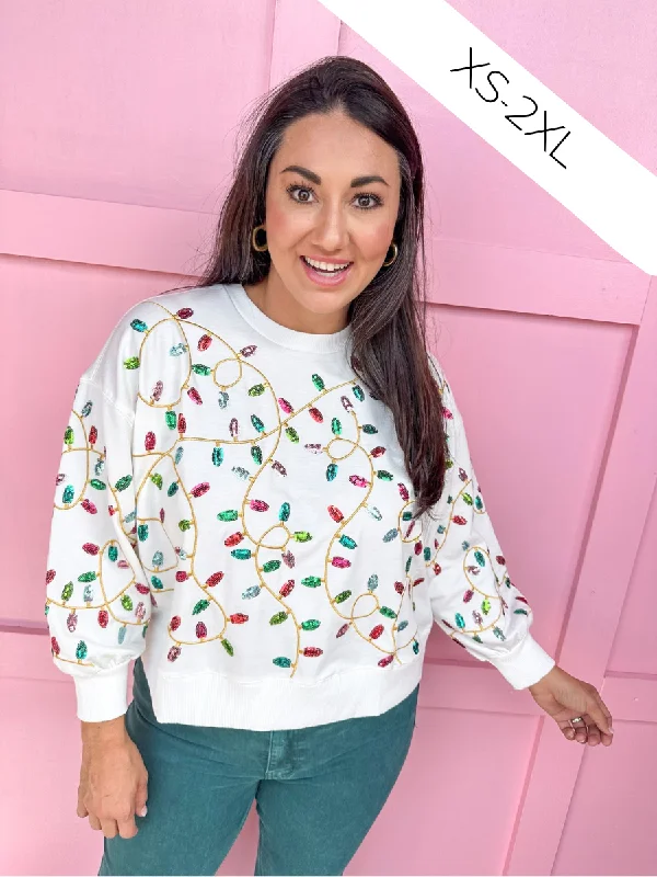Final Markdown trendy sports sweatshirtMary Square | Millie Lights Sweatshirt