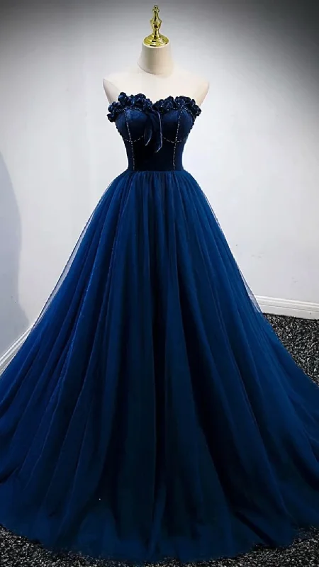 New Arrival party-ready dressparty-ready dressStrapless Blue A-line Prom Dress ,Elegant Evening Gown Y839 New Arrival party-ready dressparty-ready dressStrapless Blue A-line Prom Dress ,Elegant Evening Gown Y839