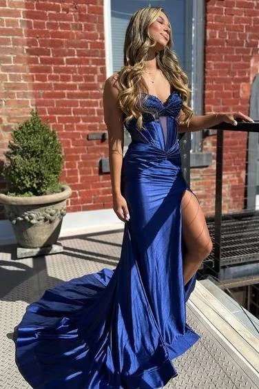 Shop and Save casual slip dresscasual slip dressSweetheart Strapless Empire Beaded Mermaid Prom Dress