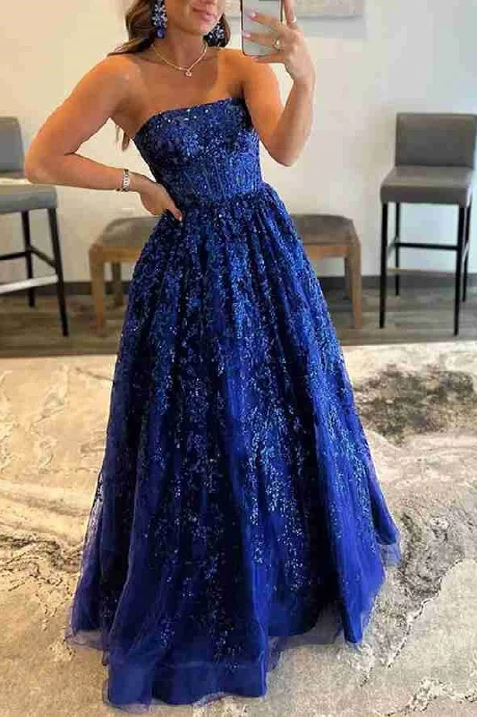 Fantastic Offers flowy dressflowy dressA-Line Strapless Empire Formal Prom Dress Wih Pockets Fantastic Offers flowy dressflowy dressA-Line Strapless Empire Formal Prom Dress Wih Pockets