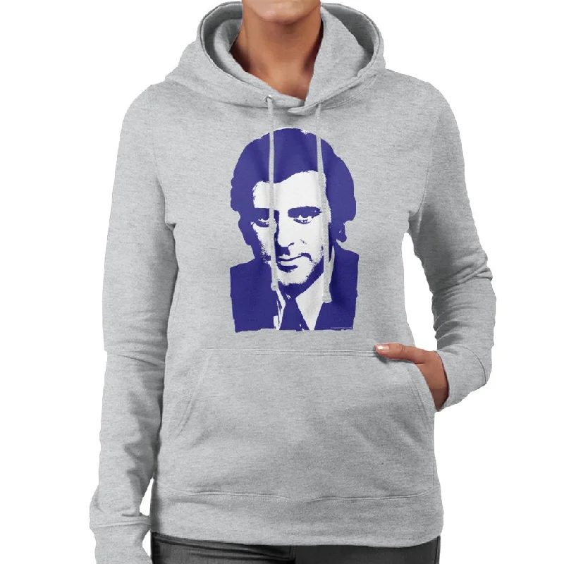 Act Now sporty hooded sweatshirtTV Times Presenter Terry Wogan 1972 Women's Hooded Sweatshirt