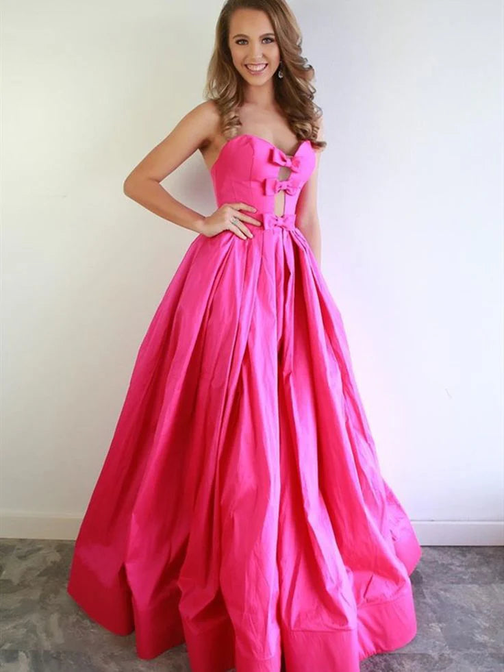 Epic Deals denim dressdenim dressSatin A-Line Sweetheart Strapless Formal Prom Dress