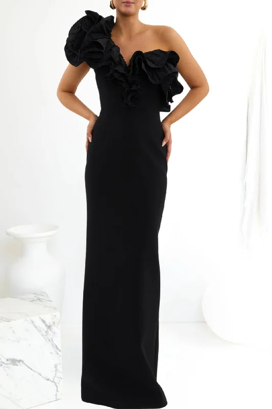 Epic Deals satin midi dresssatin midi dressRebecca Vallance Ella Gown (Black)