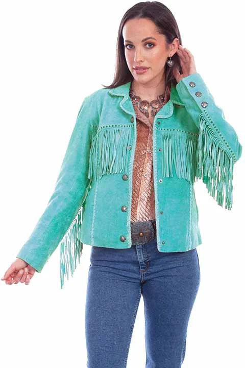 Amazing Deals classic trench coatLADIES SUEDE FRINGE JACKET