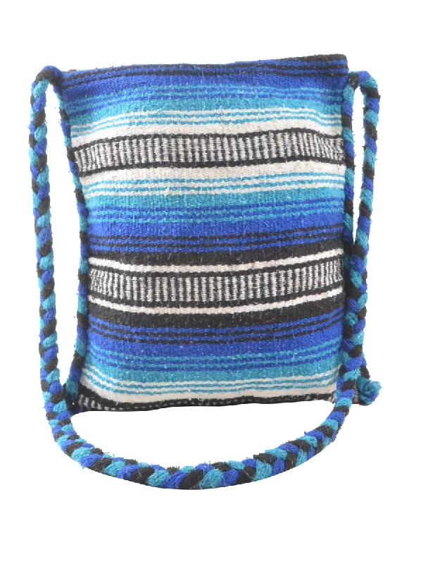 Act Fast high-fashion coatStriped Blue & White Cross Body Bag - M