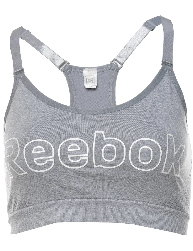Exclusive Savings fashion-forward coatGrey Reebok Sports Bra - S