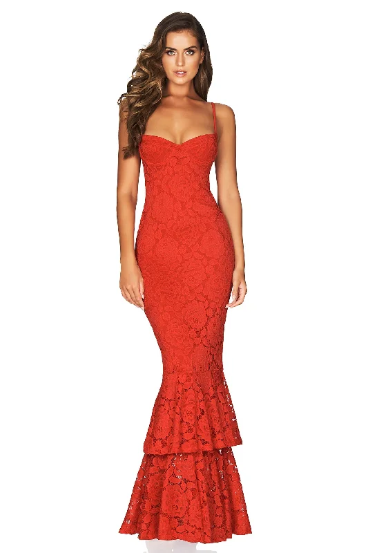 Quick Sale evening dressevening dressNOOKIE Liana Lace Gown (Red) - RRP $339