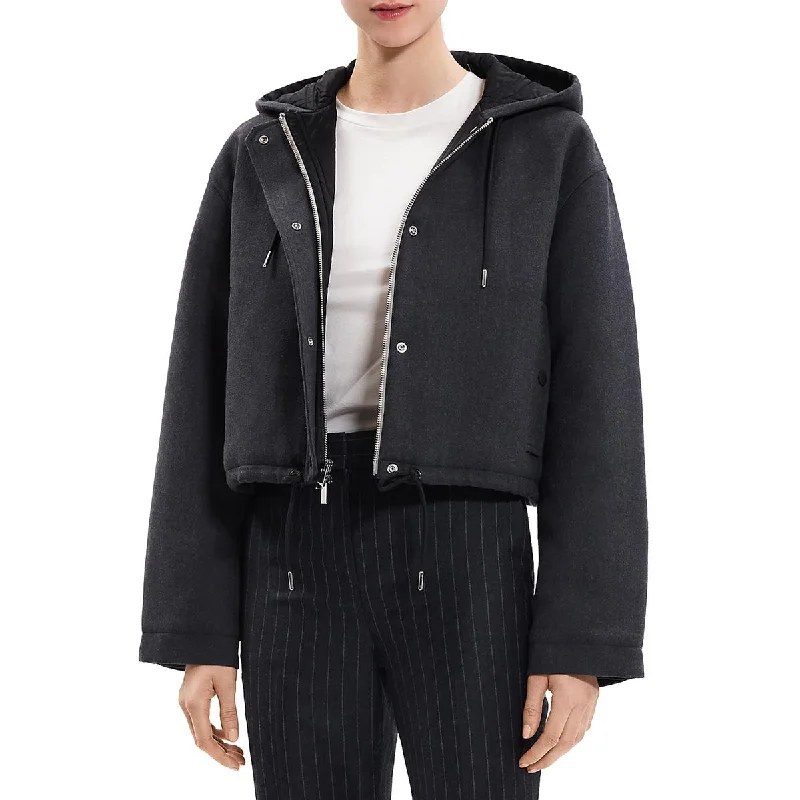 Big Savings classic trench coatWomens Wool Cropped Parka Coat