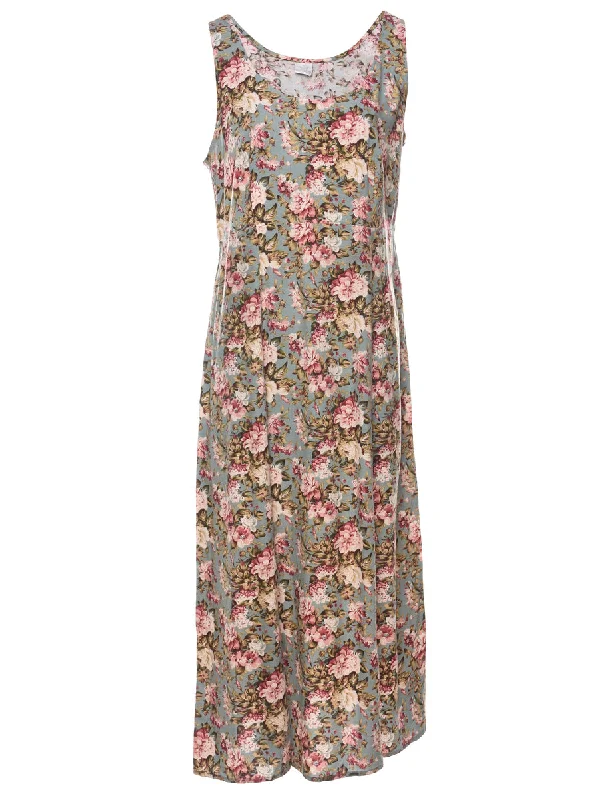 Shop and Save fashion-forward coatFloral Print Dress - M