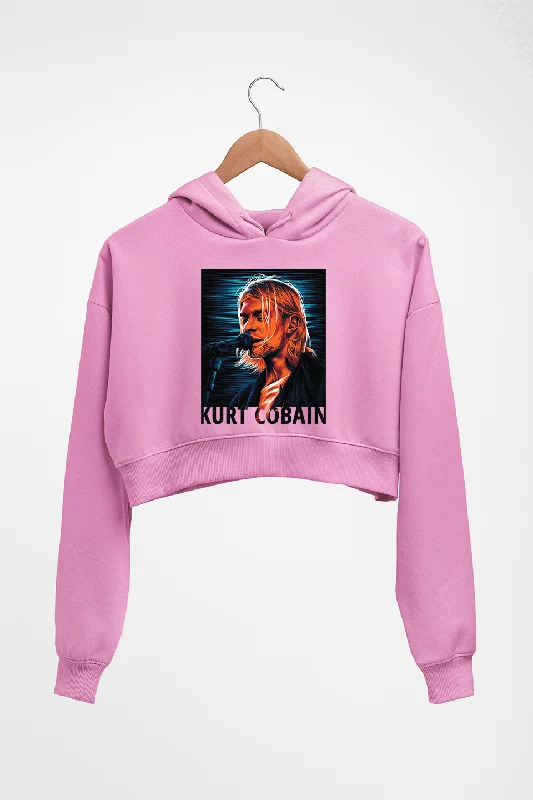 Deal of the Week chic pullover hoodieKurt Cobain Crop HOODIE FOR WOMEN