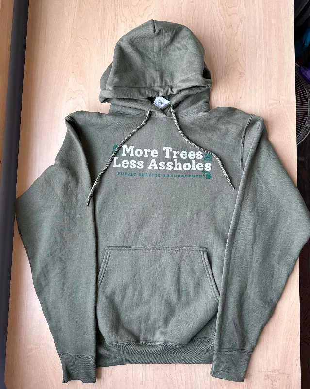 Price Smash oversized sports sweatshirtTNT102 More Trees Less A**holes Hooded SS