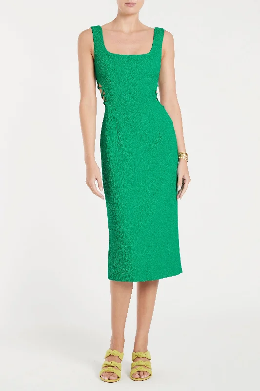 Super Deal draped dressdraped dressBUY IT REBECCA VALLANCE Dionne Lace Up Midi Dress (Green) Super Deal draped dressdraped dressBUY IT REBECCA VALLANCE Dionne Lace Up Midi Dress (Green)