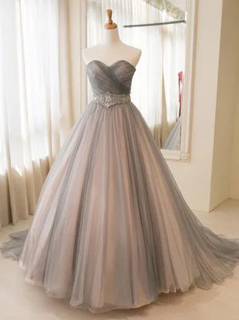 Shop and Save Chic Prom Dresses Sweetheart Ball Gown Floor-length Prom Dress/Evening Dress JKL145