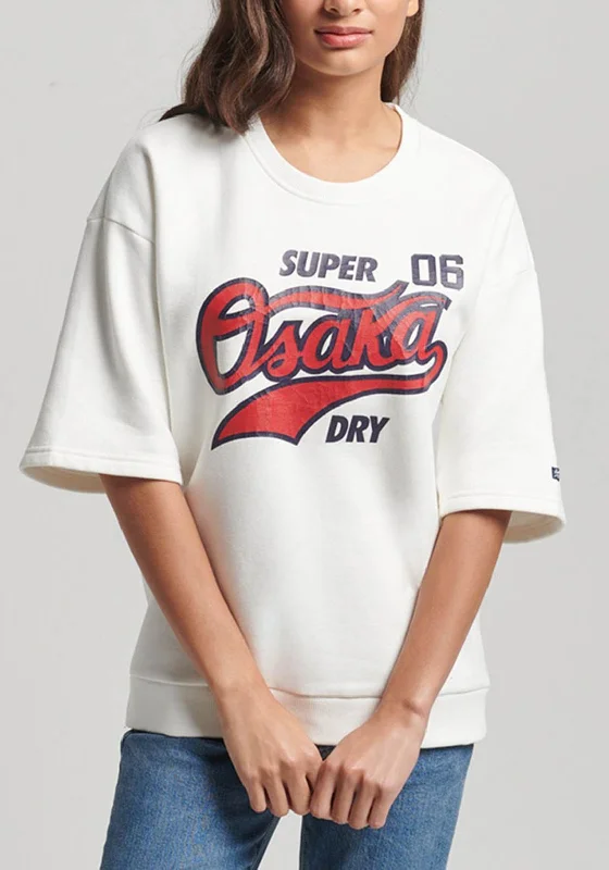 Buy Now performance hoodieSuperdry Womens Vintage Short Sleeve Sweatshirt, White