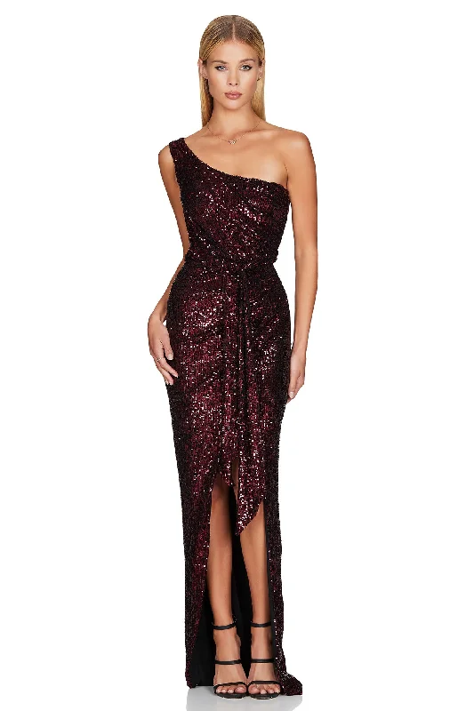 Savings Alert pleated dresspleated dressNOOKIE Palazzo Gown (Cherry) - RRP $369