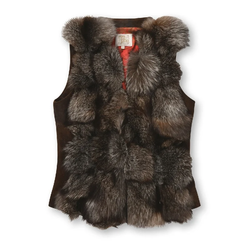 TIME-Limited Offer premium coatT.ba Short Fox Fur Waistcoat