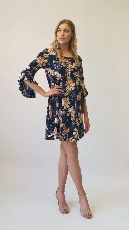 Incredible Offers elegant shift dresselegant shift dressFloral puff print