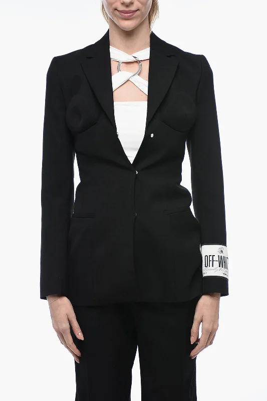 Final Clearance windproof jacketOff-White Virgin Wool ABLOHLAND Slim Fit Blazer 38 Italian size Final Clearance windproof jacketOff-White Virgin Wool ABLOHLAND Slim Fit Blazer 38 Italian size