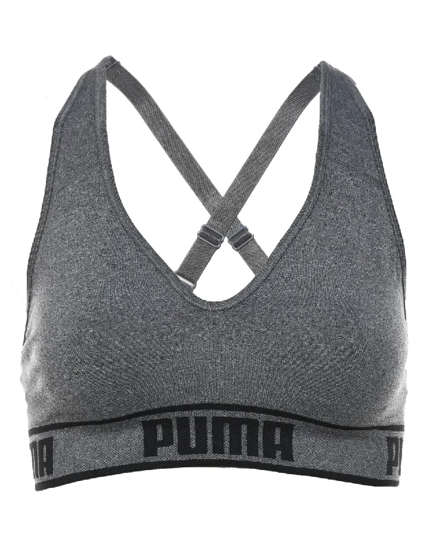 Hurry In utility coatPuma Grey Sports Bra - S