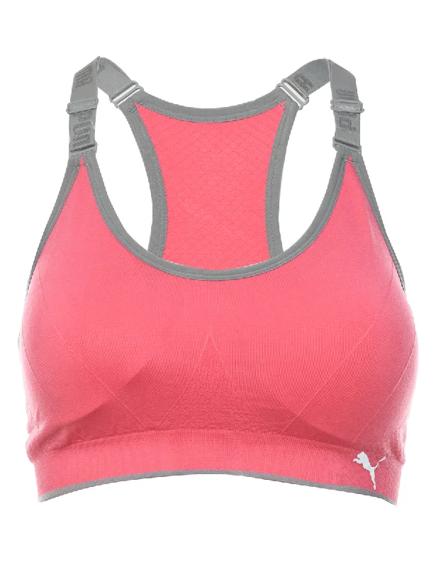 Unmissable Offer soft coatPuma Pink Sports Bra - L