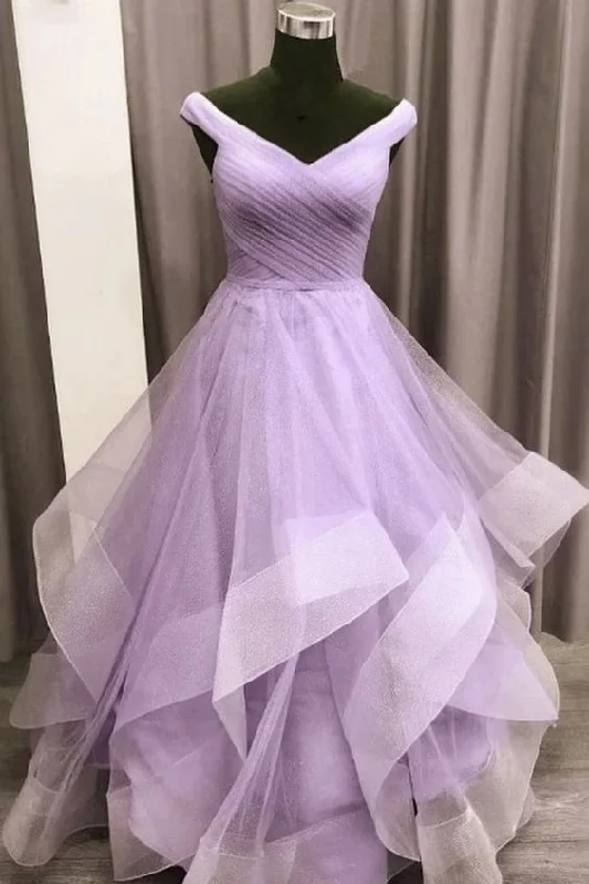 Amazing Deals A-line dressA-line dressPurple tulle long A line prom dress evening dress Y911 Amazing Deals A-line dressA-line dressPurple tulle long A line prom dress evening dress Y911