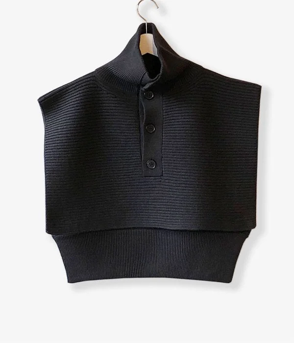 Weekend Deal slim fit coatFUMIKA_UCHIDA/PULL HIGH-NECK BIB SWEATER (CHLBRW)