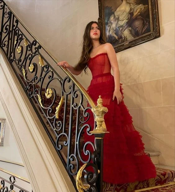 Markdowns fitted cocktail dressfitted cocktail dressA-Line Stunning Red Long Prom Dresses Formal Evening Gowns Y1525