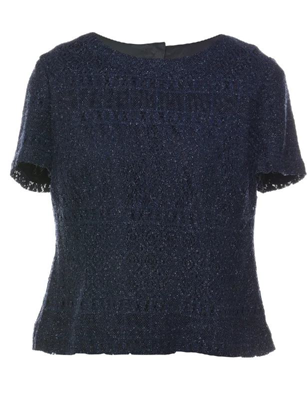 Price Fest premium coatNavy Evening Top - M