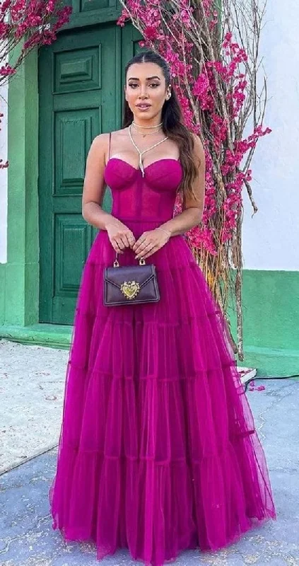 Deal Explosion silk dresssilk dressA-line Spaghetti Straps Tulle Prom Dress,Elegant Evening Dress Y1073 Deal Explosion silk dresssilk dressA-line Spaghetti Straps Tulle Prom Dress,Elegant Evening Dress Y1073