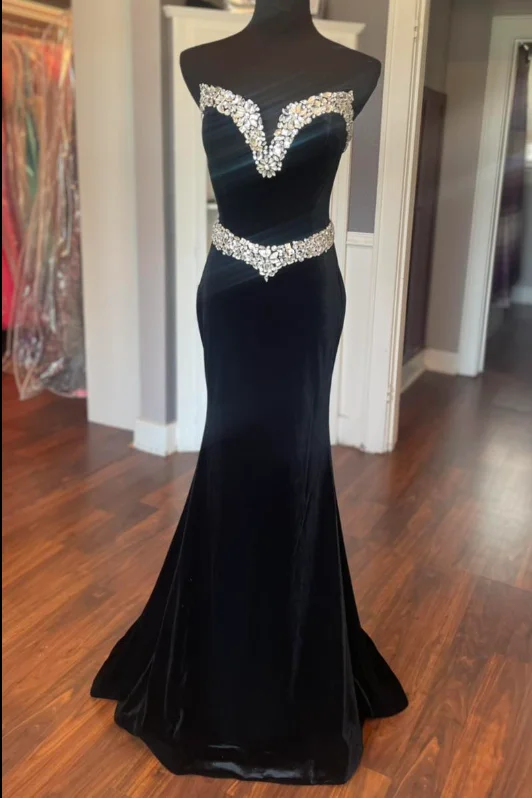 Exclusive Offers sleeveless dresssleeveless dressSexy Black Strapless Beaded Mermaid Party Prom Dress Exclusive Offers sleeveless dresssleeveless dressSexy Black Strapless Beaded Mermaid Party Prom Dress