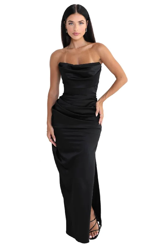 Season Finale Sale trendy dresstrendy dressHOUSE OF CB Adrienne Corset Maxi (Black) - RRP $419