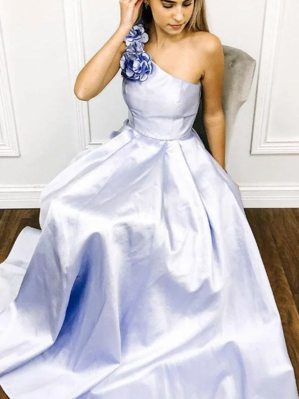 Special Buy One Shoulder Prom Dresses Aline Taffeta Yellow Prom Dress Long Evening Dress JKL1648