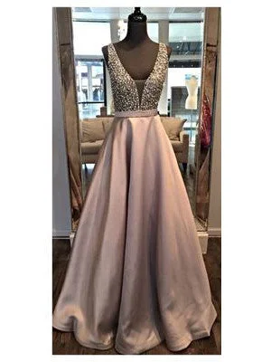 Limited Quantity Prom Dresses Sexy Floor-length Satin Prom Dress/Evening Dress JKL005