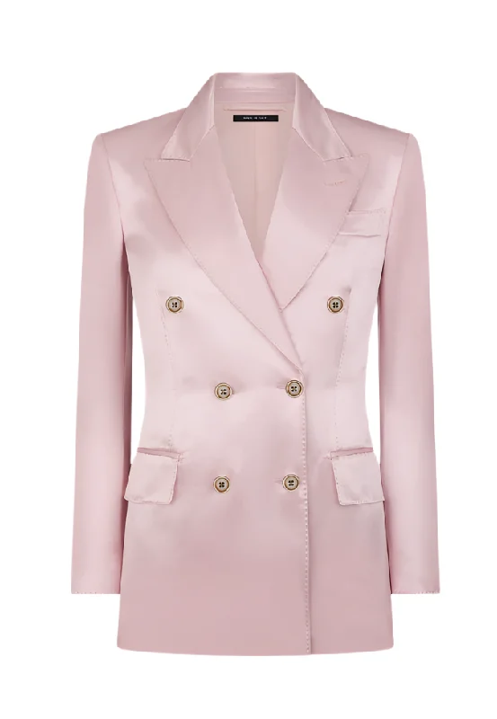 Must-Have Deals modern outerwearTom Ford Womens Wallis Double Breasted Jacket In Pink Must-Have Deals modern outerwearTom Ford Womens Wallis Double Breasted Jacket In Pink