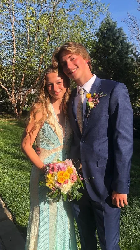 Sneak Peek Sale formal dressformal dressSexy V Neck Mermaid Prom Dress,Fashion Graduation Gown  Y4990