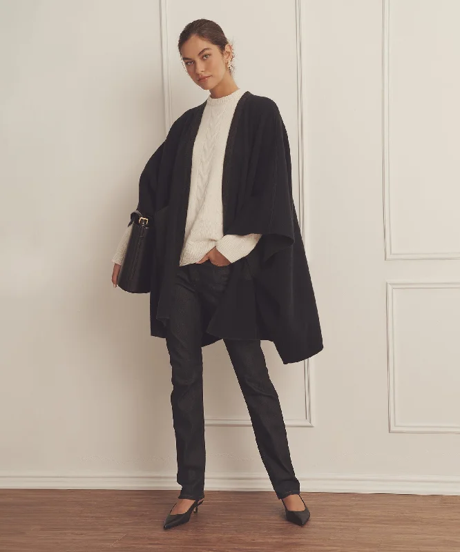 Last Chance raincoatSuper Luxe Cashmere Double Faced Poncho