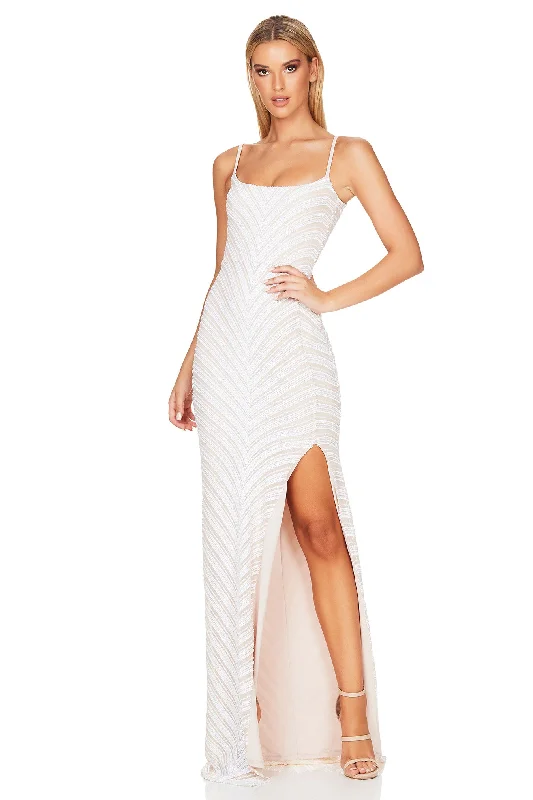 Overstock A-line dressA-line dressNOOKIE Zahara Gown (White) - RRP $369