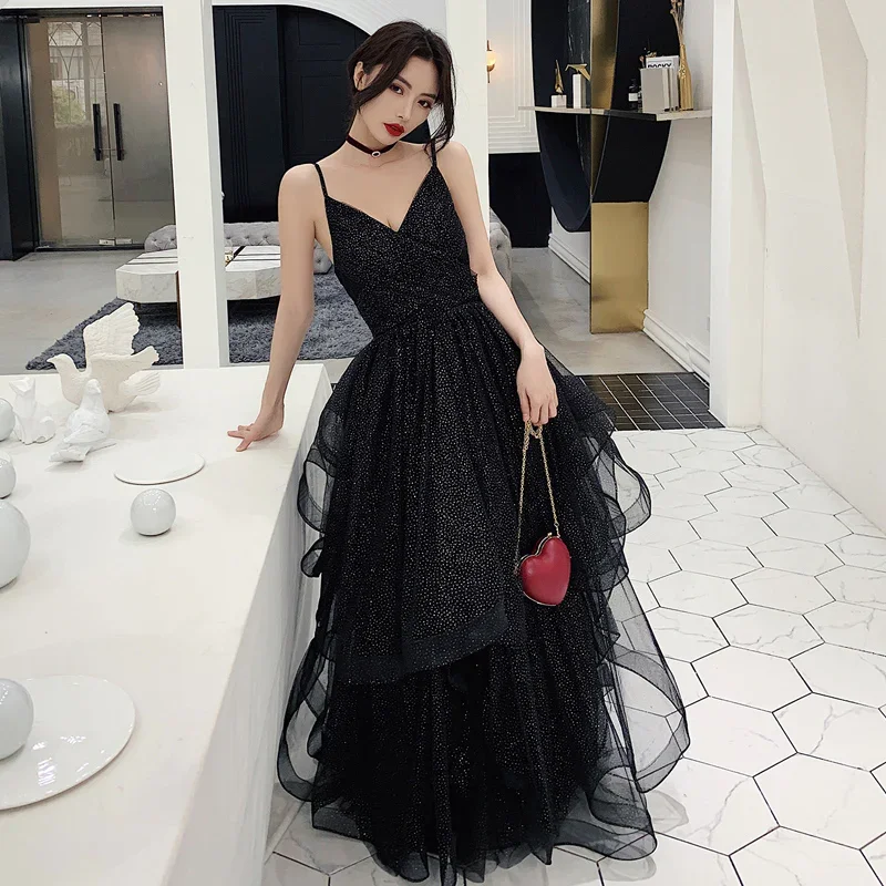 Extra Discounts trendy mini dresstrendy mini dressBlack tulle sequins prom dress evening dress Y1021 Extra Discounts trendy mini dresstrendy mini dressBlack tulle sequins prom dress evening dress Y1021